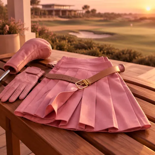 The refined appeal of a pink golf skirt for luxury players