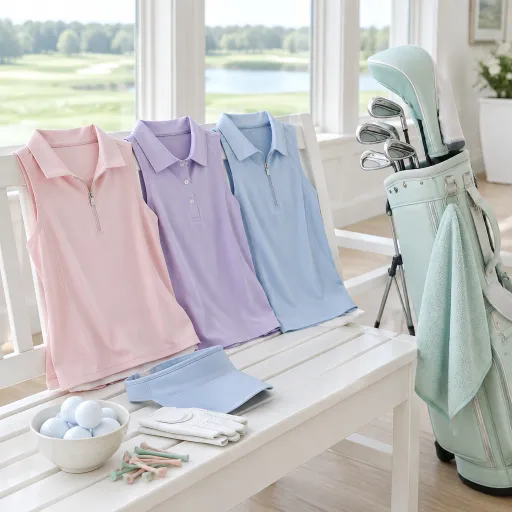 Elegant ladies sleeveless golf tops for refined performance on the course