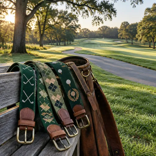 Why refined golfers are turning to hand stitched needlepoint golf belts