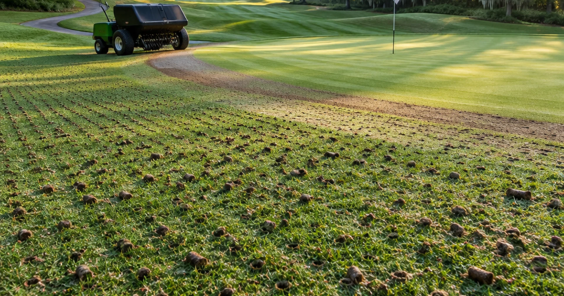 Punched Greens, Better Putting: How Aeration Season Sharpens Your Short Game