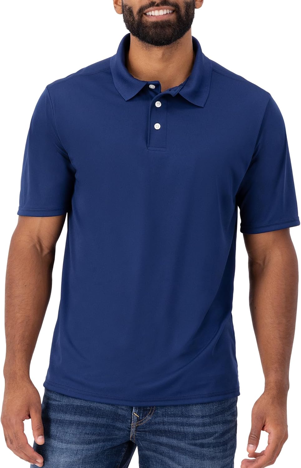 Men's Cool Dri Polo Shirt, Quick-Drying Performance Polo For Men, 40+ Upf Protection