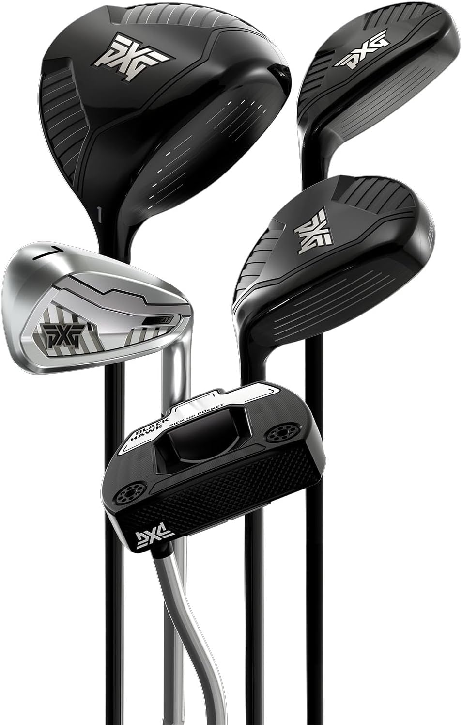 Wildcat Complete Golf Club Set, Includes Driver, 5 Wood, 6 Hybrid, 7-PW, SW, and Putter for Men and Women Golfers