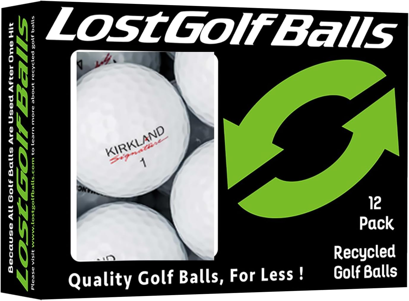 Golf Ball Mix - Near Mint Quality Used Golf Balls (AAAA Signature Ksig 3-Piece 4-Piece Golfballs), White