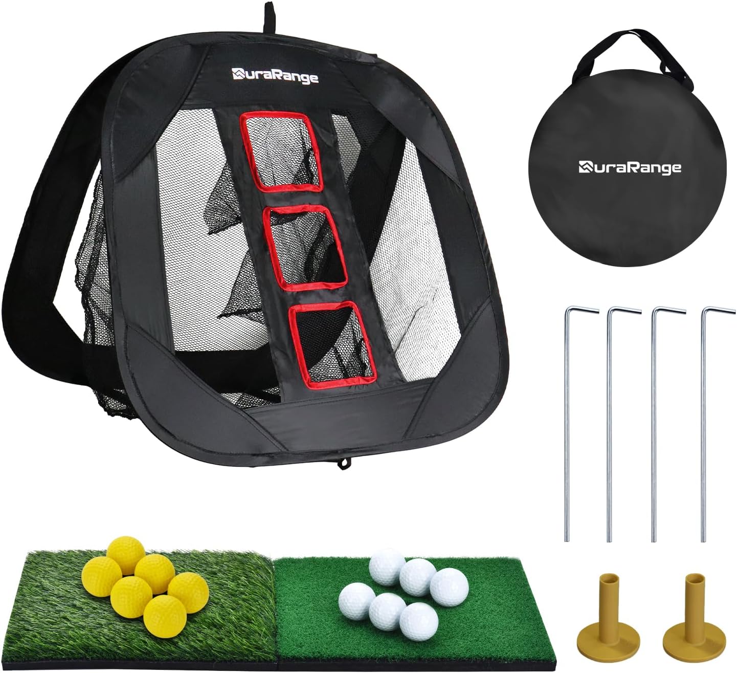 Pop-Up Golf Chipping Net - Ultimate Target Training Chip Aids for Precision & Distance, Outdoor - Indoor Practice, Golfer Gift