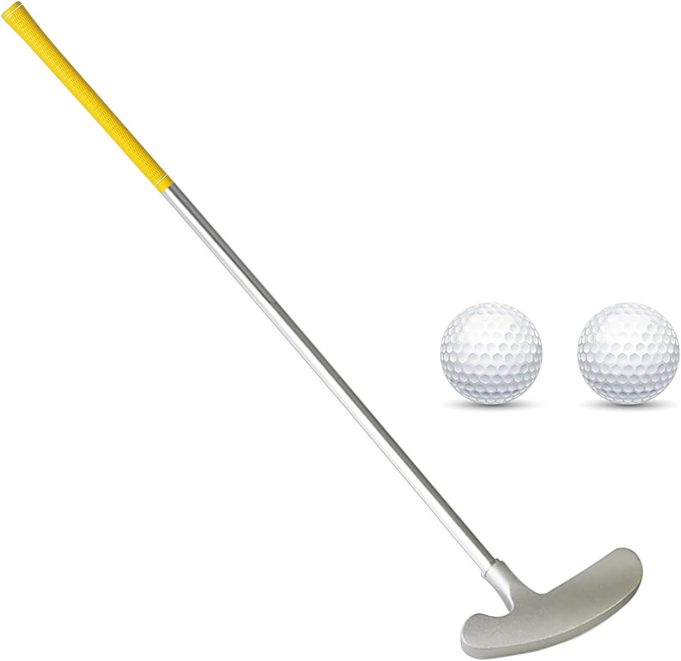 Golf Putter Golf Putters for Mens Right/Left Handed Mini Golf Club Putt Putt Golf Set-2 Putterball Golf Game Training/Practice/Disc Golf Pong Games/Putting Green Aids Outdoor/Indoor/Course/Backyard