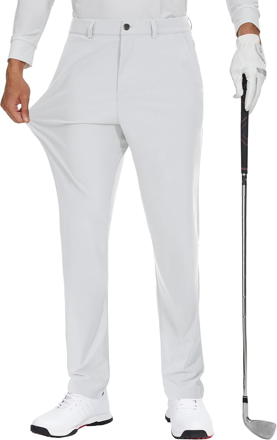 Men's Golf Dress Pant Stretch - 30"/32"/34" Work Business Casual Comfy Trousers Slacks Quick Dry Lightweight 5 Pockets