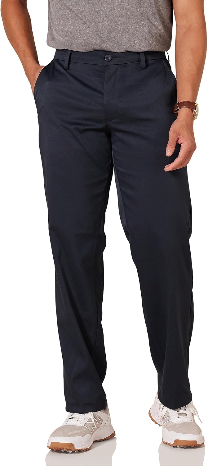 Men's Classic-Fit Stretch Golf Pant (Available in Big & Tall) Recycled Polyester Blend Navy 33W x 29L