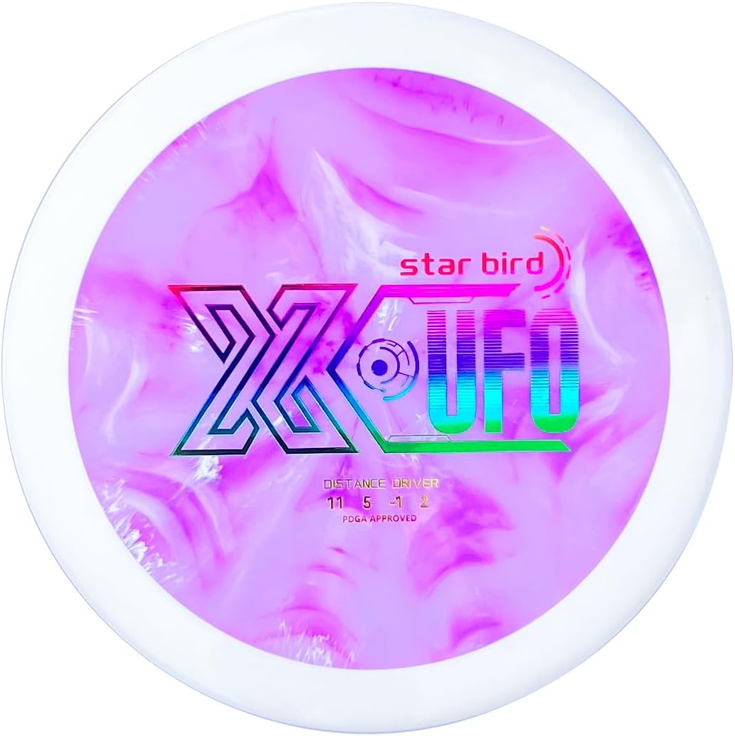 XUFO Star Bird Distance Driver - Innovative Design, Durable Eco-Friendly Construction, Ideal for All Disc Golf Courses and Competitions, PDGA Approved