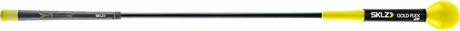 Gold Flex Golf Swing Trainer and Warm-Up Stick - Essential Golf Accessories for Golfers, 48"/40” Golf Equipment for Distance, Balance Building, Power & Grip Training, Portable & Course-Legal