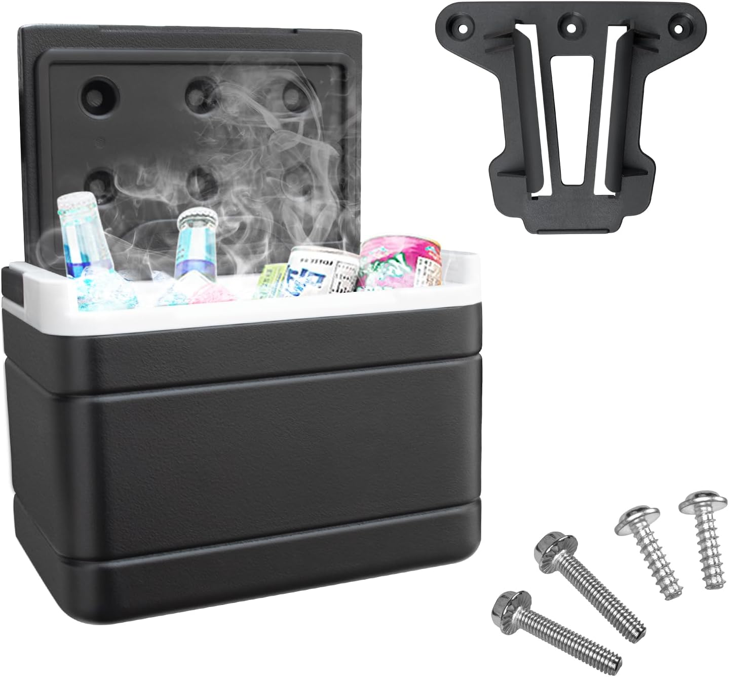 Golf Cart Cooler, Insulated Golf Cart Cooler with Mounting Bracket for Club Car Precedent Tempo and Onward OEM 102588101 103886801, Lightweight & Portable, Easy Installation