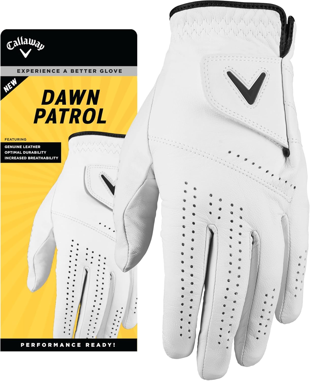 Golf Dawn Patrol Glove Standard Large White 2024 Worn on Left Hand