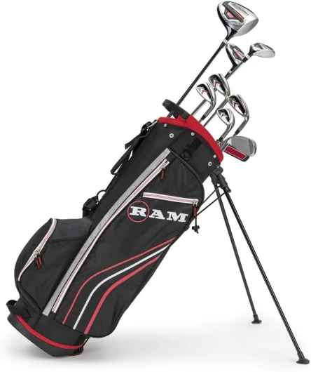 Golf Accubar Golf Right Hand Clubs Set - Graphite Shafted Woods and Stainless Steel Irons Right Graphite/Steel - Standard Length Stiff