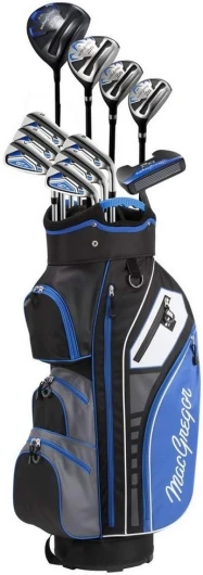 MACGREGOR Golf Mens/Womens DCT3000 Set & Golf Bag Golf Club Package Set Right Mens Right Hand With Cart Bag Graphite Irons