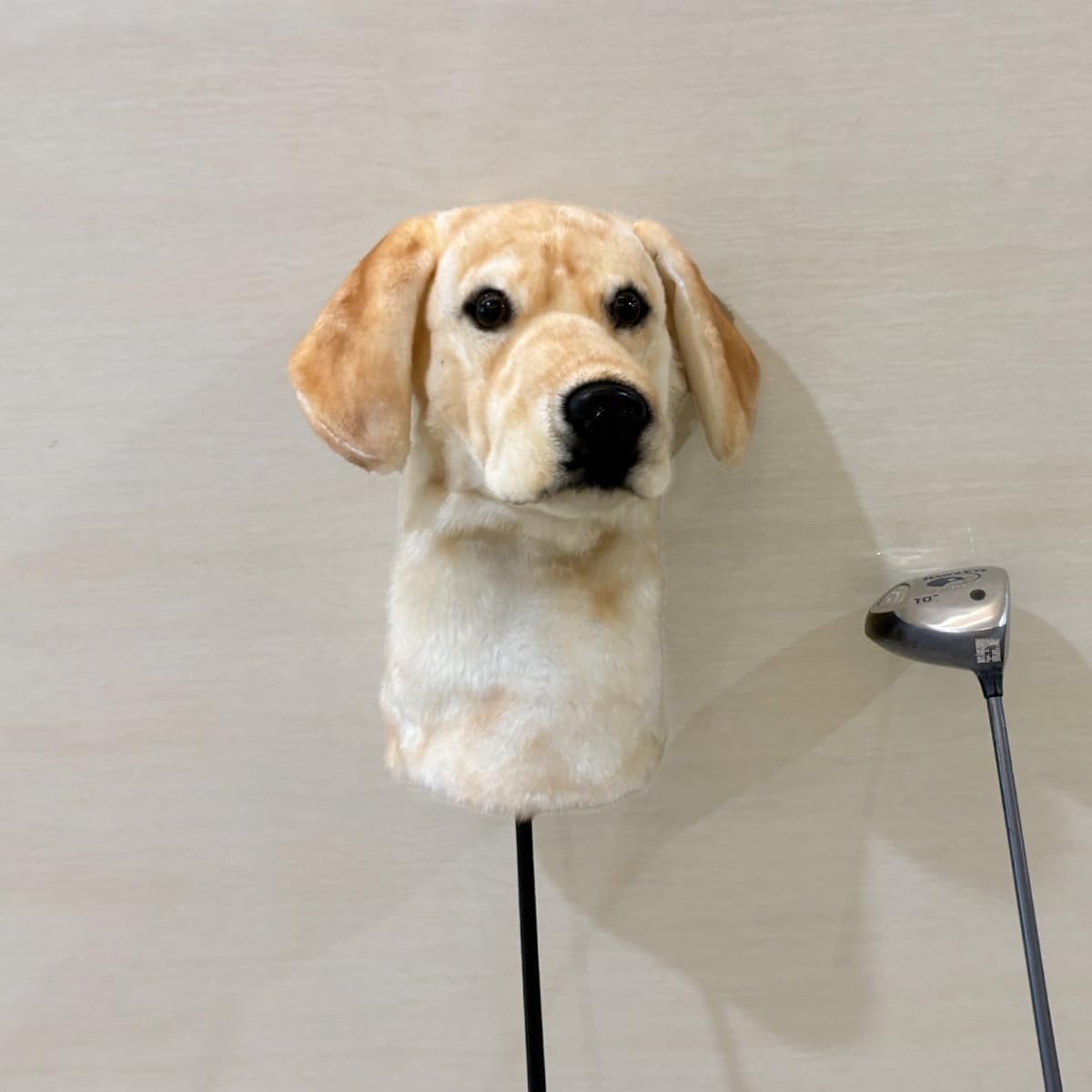 Dog Golf Club Head Covers - Funny Animal Headcovers for Golf Clubs with Plush Protection for Drivers & Woods - Golf Gifts for Men Women Dog Lovers Creamy Labrado