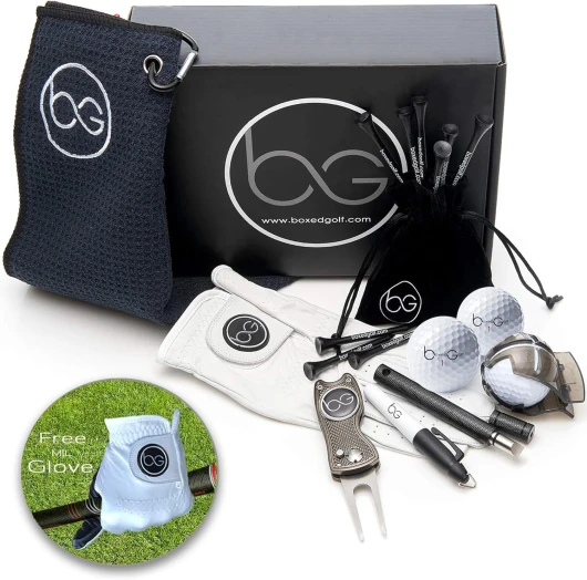 Signature Golf Box - Premium Golf Gift for Men - Golfing Accessories for Golf Lovers - The Ultimate Golf Gift Including Golf Balls, Golf Towel & More.