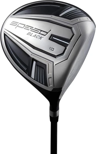 Speed Titanium Driver Golf Club, 10°, 11.5°, 12.5° Loft (Right & Left Handed), Lightweight Graphite Shaft, Oversized Sweet Spot, Aerodynamic, USGA Conforming Mens Golf Driver + Deluxe Headcover Right Black 10° Loft