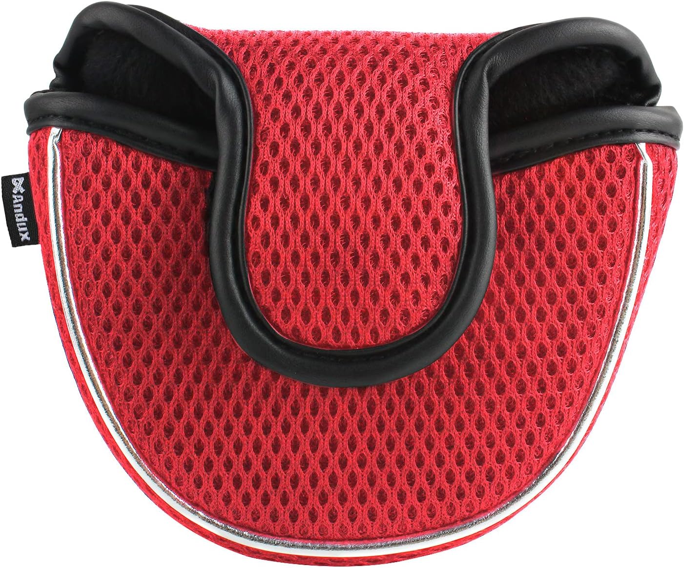Mesh Mallet Putter Cover Golf Putter Head Covers Red, Semicircle MT/TG13