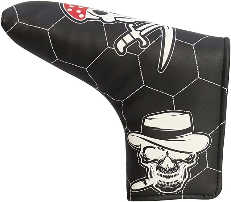 Golf Club Covers Blade Putter Cover Headcover Leather Magnetic Closure for Scotty Cameron Odyssey Taylormade Ping Gift for Men Women Golfer pirate Pirate series