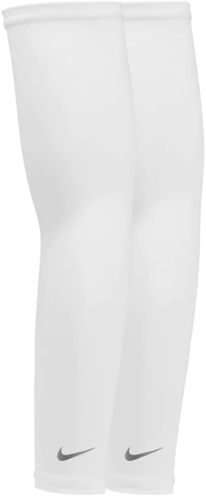 Nike Dri-Fit UV Solar Arm Sleeves - 1 Pair - Unisex - Adult Adult L/XL White
