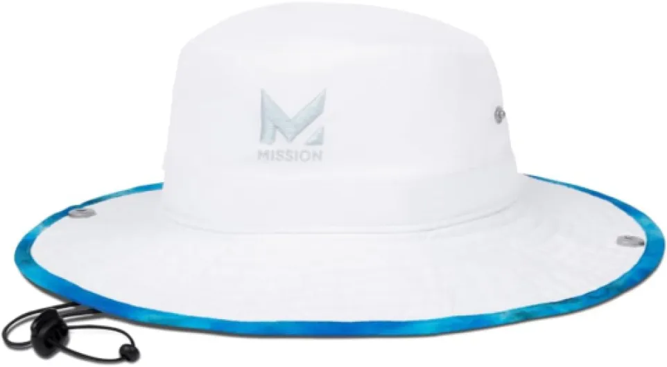 Cooling Bucket Hat - Unisex Wide-Brim Hat for Men & Women - Lightweight, Foldable & Durable - Cools Up to 2 Hours Turn Light Gray