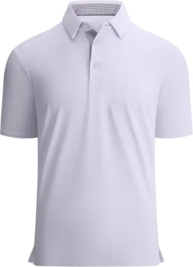 Mens Golf Shirt Moisture Wicking Quick-Dry Solid Short Sleeve Polo Shirts for Men Large White 09