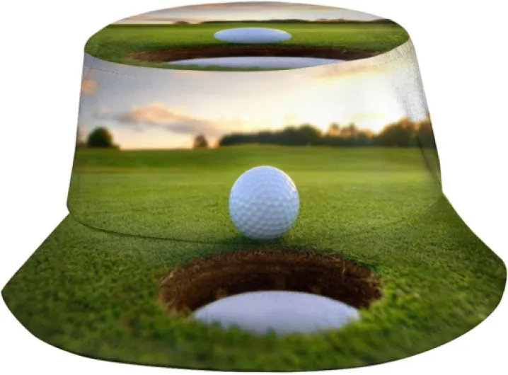 Bucket Hat Packable Breathable Sun Hats for Women Men Teens Unisex Summer Travel Beach Fisherman Cap One Size Fun Golf Ball Sport