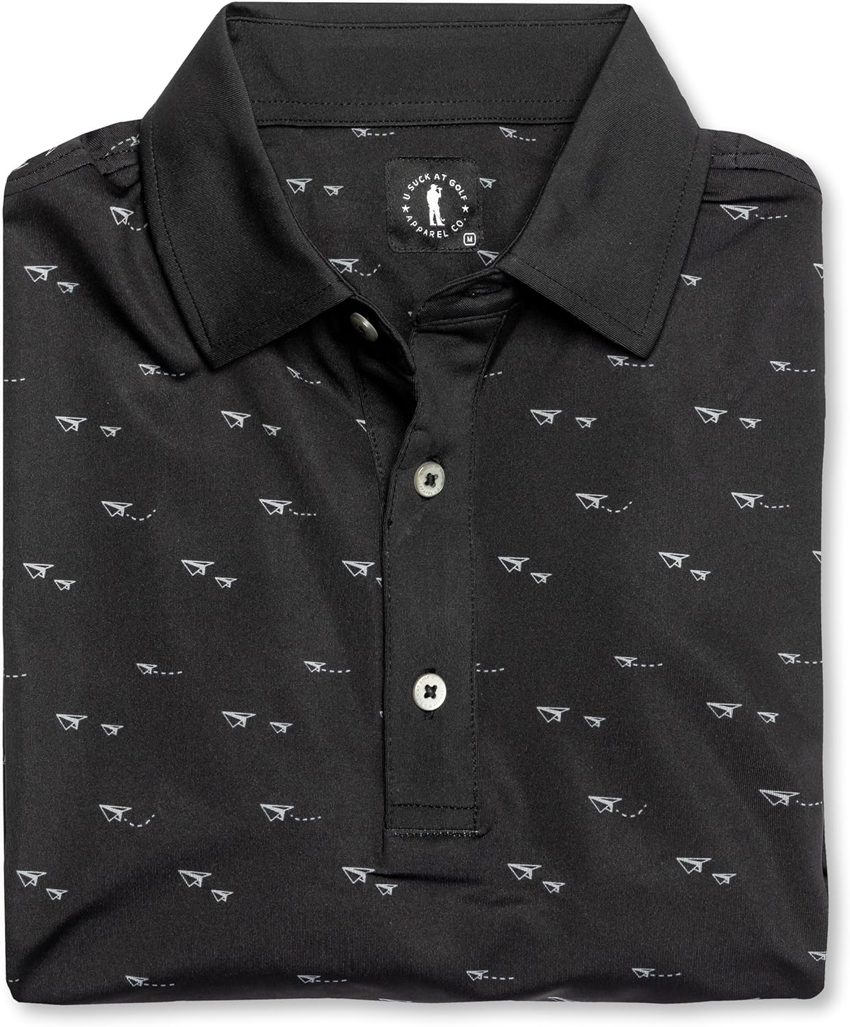 Men’s Golf Polo - Dry Fit Golf Polo Shirts for Men - High Performance Golf Club Apparel Company XX-Large Paper Planes Polo