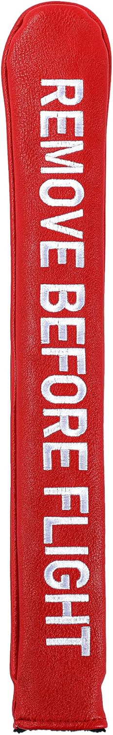 Golf Club Covers, Leather Driver Headcover, Fairway Wood, 3 Wood, Hybrid, Fits Mallet Blade Putter Head Covers, Alignment Stick Cover, Headcovers Set