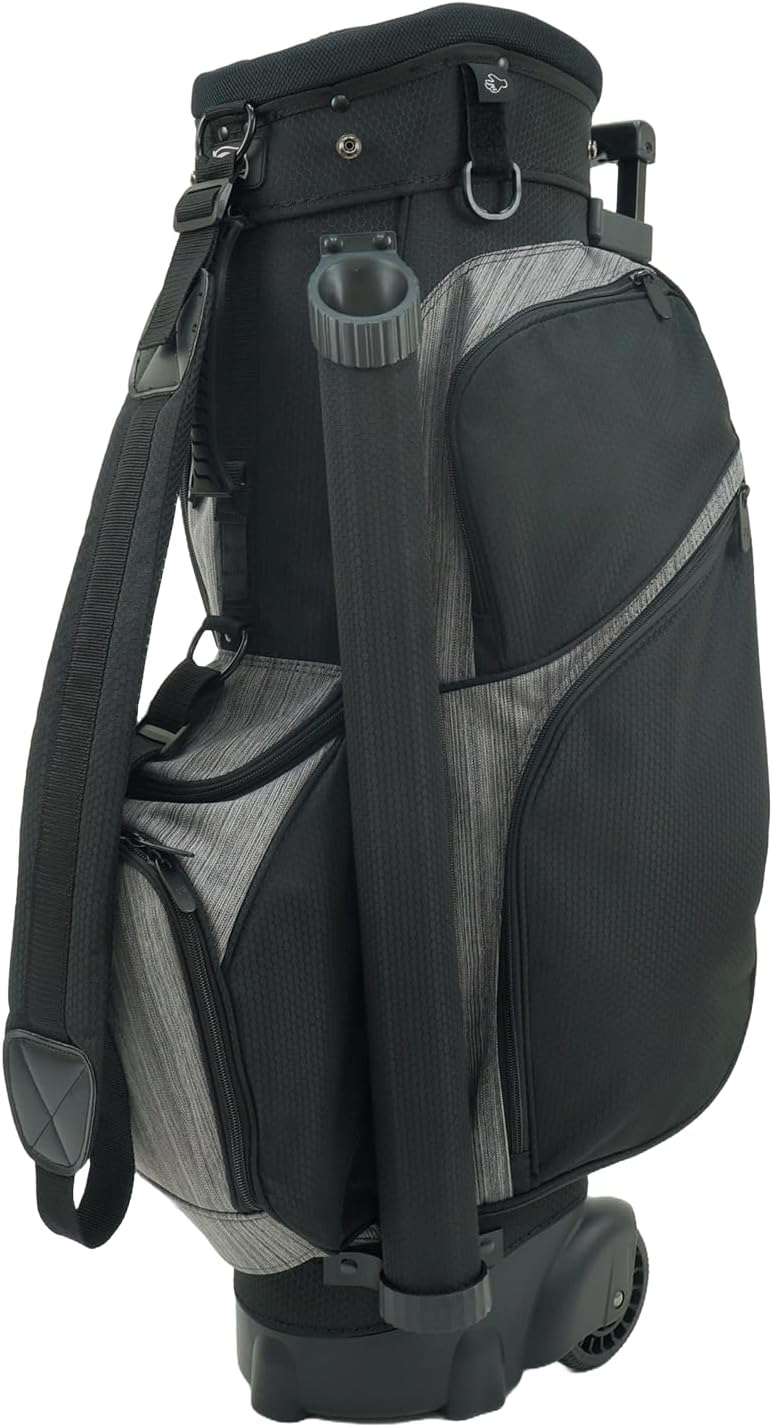 RJ Sports Spinner X Transport Wheeled Golf Cart Bag Black/Heather Grey