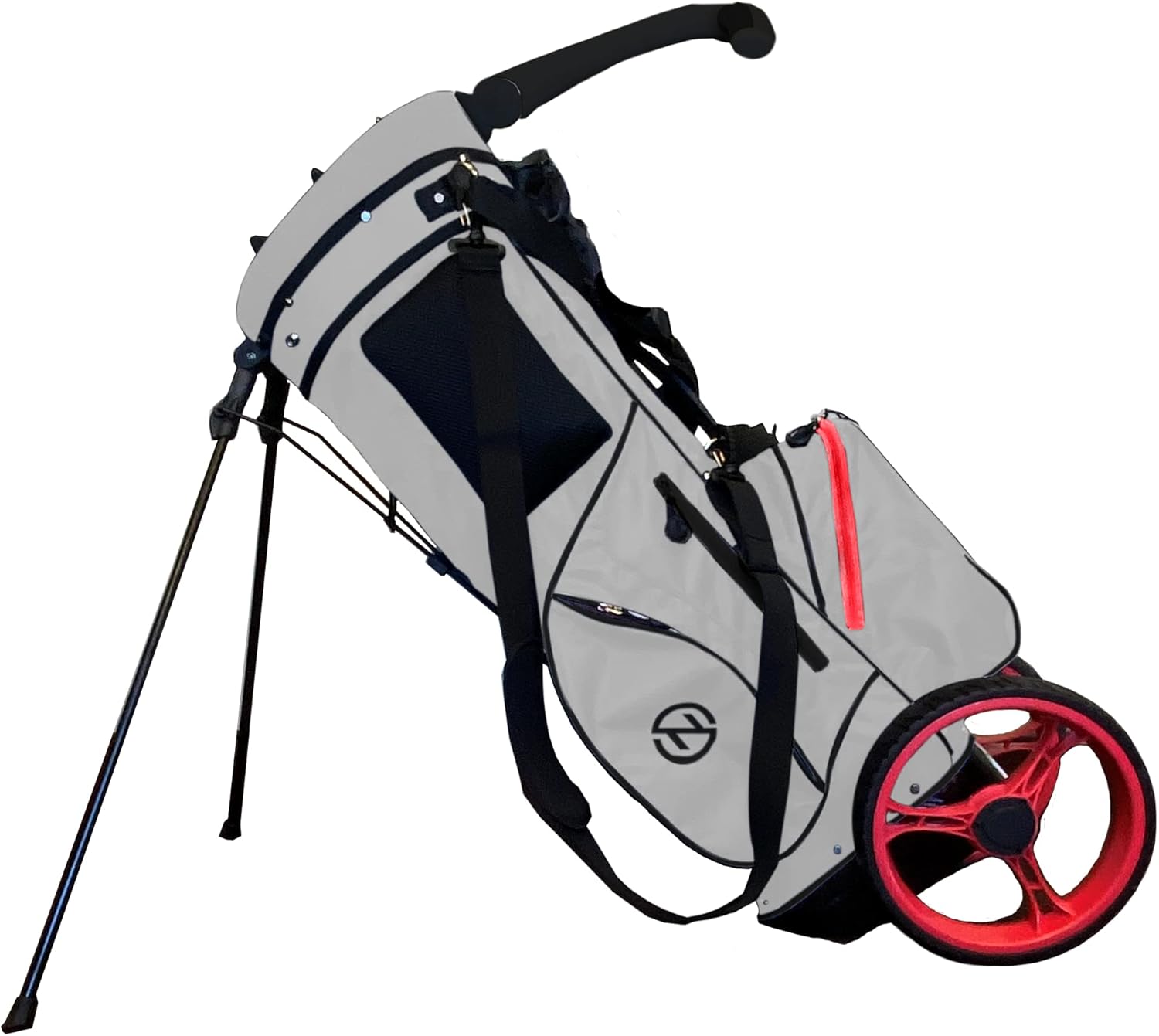 Wheel Pro Push Cart & Stand Bag, Grey