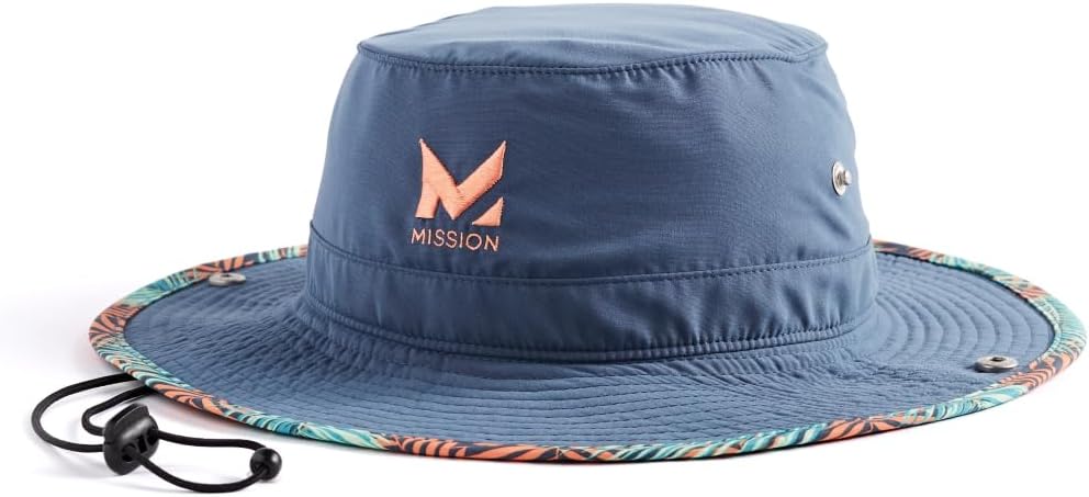 Cooling Bucket Hat - Unisex Wide-Brim Hat for Men & Women - Lightweight, Foldable & Durable - Cools Up to 2 Hours Sea Palm