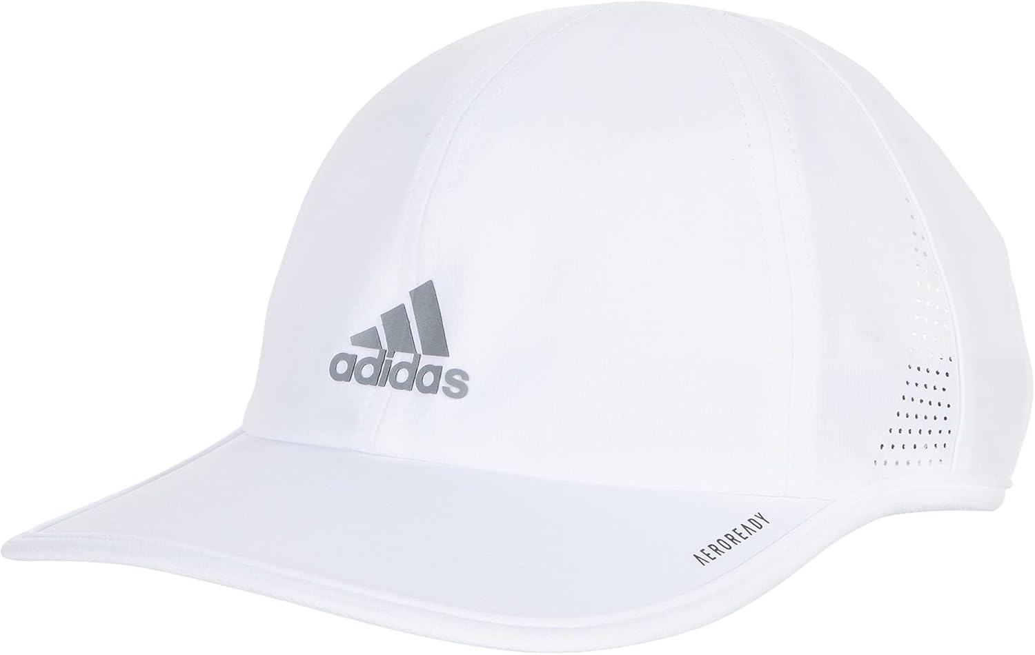 Unisex-Adult Superlite Hat – Lightweight Athletic Running Cap for Workouts One Size White/Silver Reflective/2.0