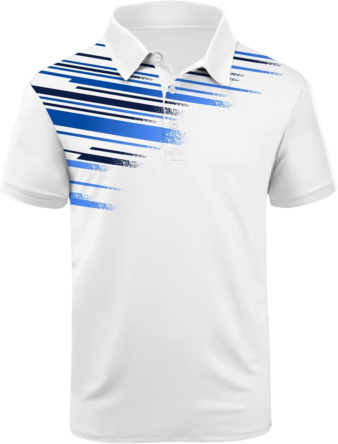 Mens Polo Shirts Short Sleeve Moisture Wicking Golf Tennis Polo Casual Shirts XX-Large Pwhite