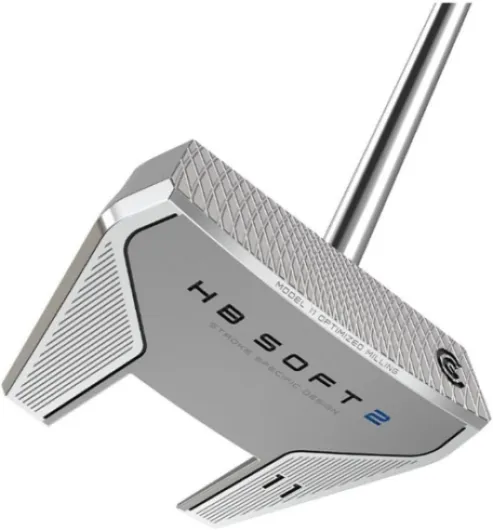 HB Soft 2 Putter (Model 11) Silver 35" Center Shafted - Oversized Grip Right Hand