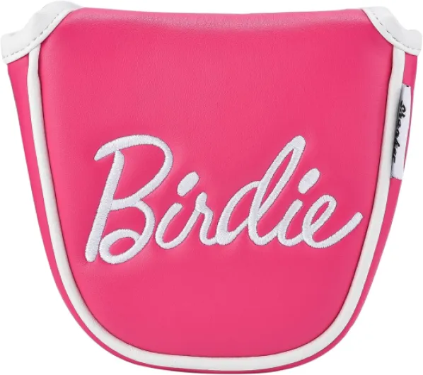 Headcover - Birdie Funny Headcovers - Tour Grade PU Leather - Great Joke Golf Gift for Women - Perfect Funny Gift for Female Golfers Mallet Putter