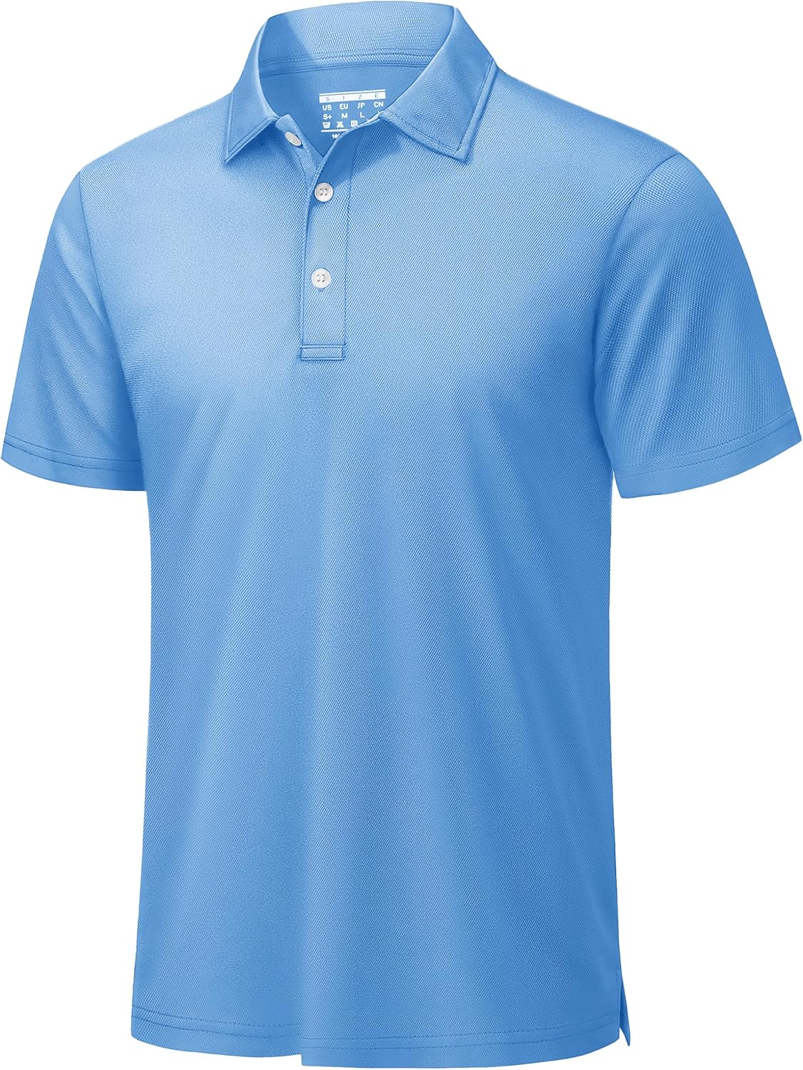 Mens Golf Shirt Dry Fit Mens Polo Shirts Short Sleeve Performance Golf Polos for Men with Collar Work Shirts #16-sky Blue Small