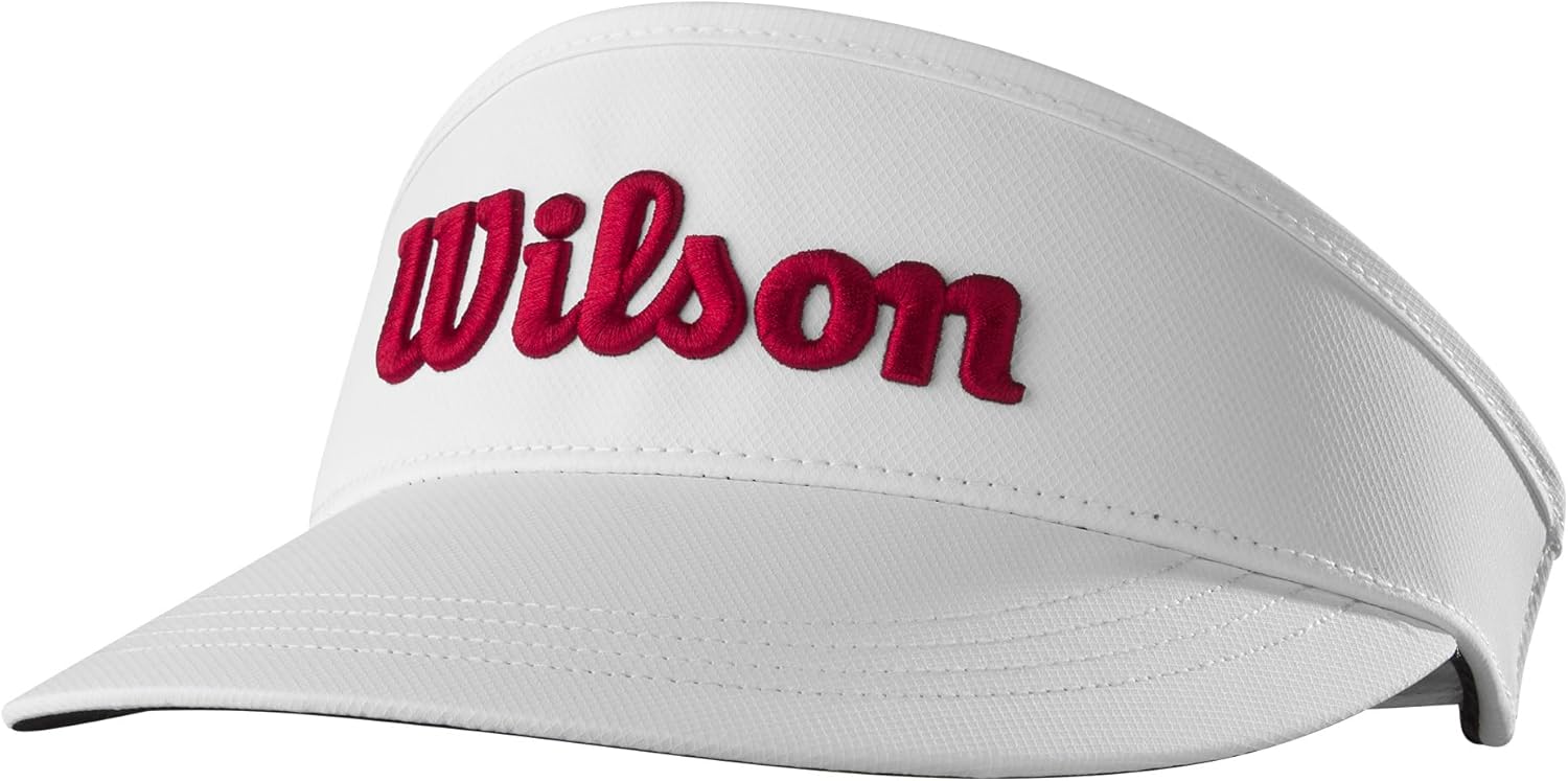 Men's Tour Golf Visor - White/Red