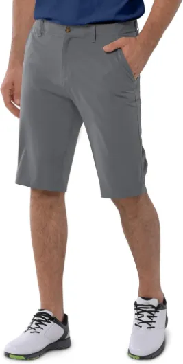 33,000ft Men's Golf Shorts Dry Fit, Lightweight Quick Dry Golf Stretch Shorts with Pockets 11" Inseam for Travel Casual 32 Grey