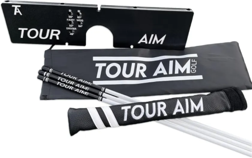 2.0 Golf Training Aid – 11-in-1 Alignment Sticks & Swing Plane Golf Practice System – Lightweight Alternative to Heavy Brick-Like Golf Aids – Maximum Portability, Accuracy & Consistency