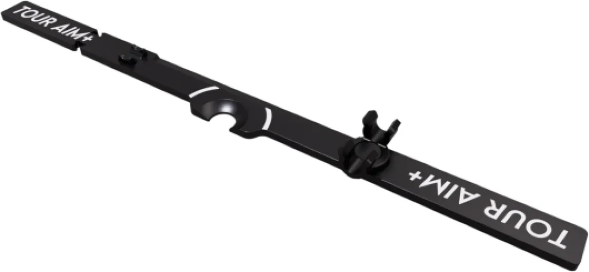 + Alignment Stick Adapter — Perfect Your Aim, Alignment, Face Angle, and Ball Position - Use Real Golf Tees of Mats.