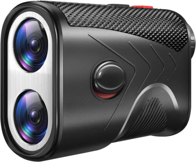 1200 Yards Range Finder Golf, 7X Magnification Golf Rangefinder with Slope, Laser Range Finder with Flag Lock, 0.5 Yard Accuracy, Ideal Golf Accessories for Golfers & Hunting Black