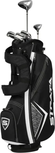 Golf Men's Strata Intro Complete 9 Piece Set (Regular Flex, Right Hand, Steel), Gray