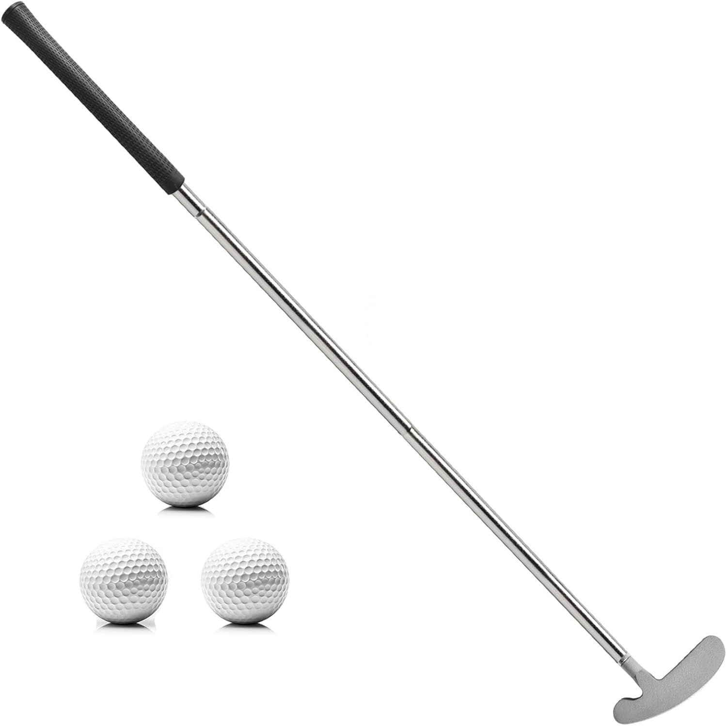 QPPKI Golf Putter - 33" Two-Way Putter for Left/Right Hand, with Practice Balls, Golf Combo Set for Men's Women's Kids, Indoor Outdoor Use 1PCS+3 BALL