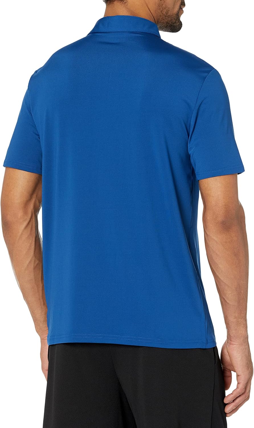 Mens Slim-Fit Quick Dry Tech Stretch Lightweight Golf Polo Shirt Small Bright Blue