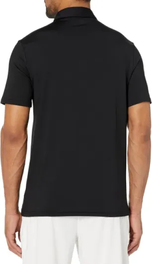 Mens Slim-Fit Quick Dry Tech Stretch Lightweight Golf Polo Shirt X-Large Black