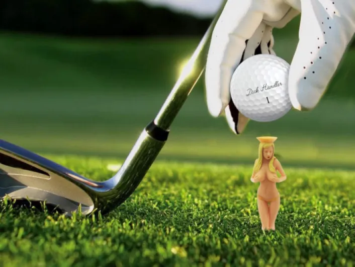 O'RINN GOLF Perky Tees Funny Golf Gifts - 6 Pack 3" Blonde Bombshell Pin Up Girl Golf Tees - Funny Gifts for Men at Christmas, Groomsman or White Elephant Gifts