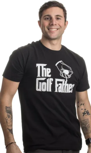 The Golf Father - Funny Saying Golfing Shirt, Golfer Club Ball Humor for Men T-Shirt Golf Father Medium
