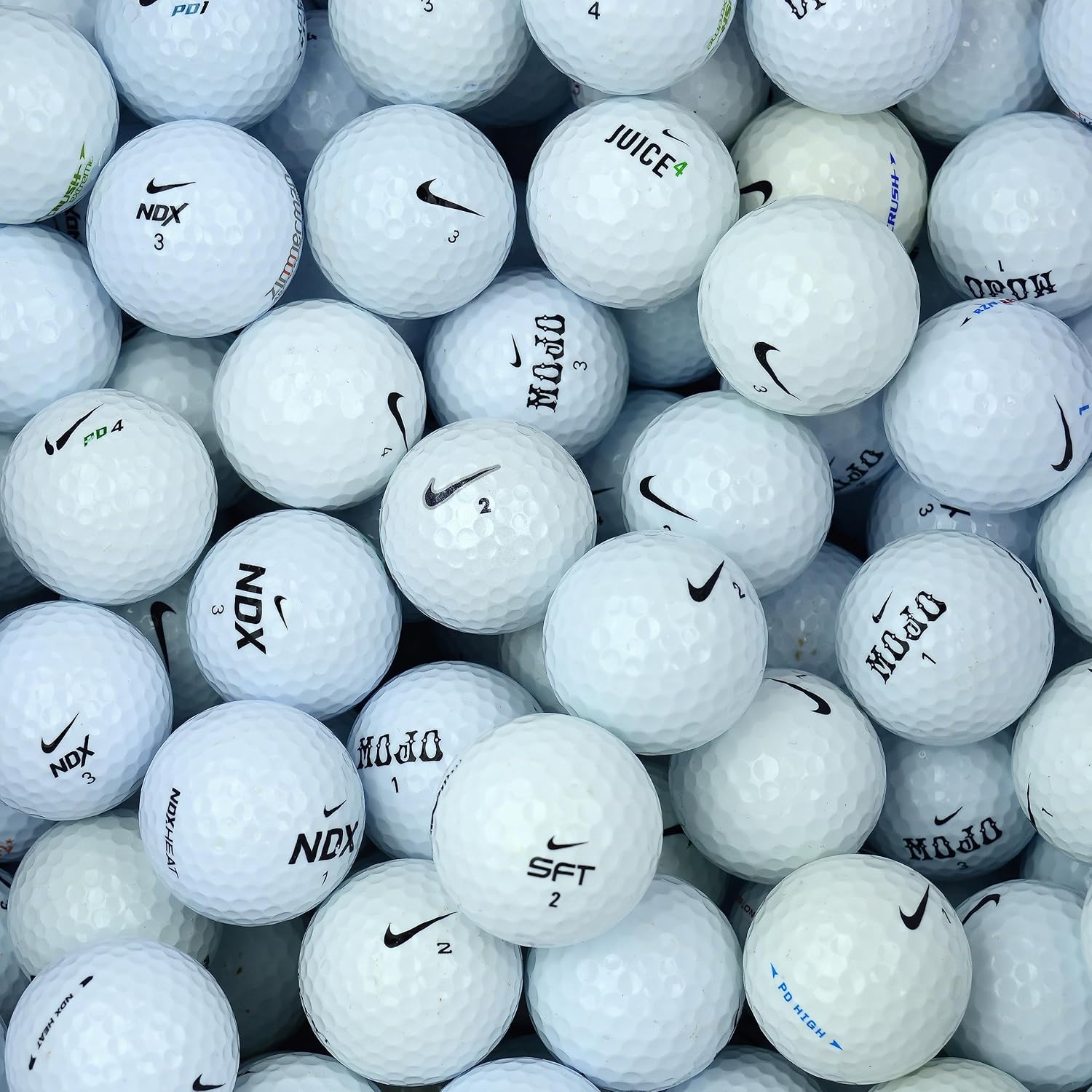 Recycled Lake Golf Balls, 12 Pack - Grade A for Nike Golf Balls, Mixed