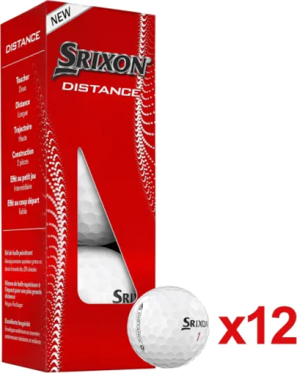 Distance 10 (NEW MODEL) - Dozen Golf Balls - High Velocity and Responsive Feel - Resistant and Durable - Premium Golf Accessories and Golf Gifts Single