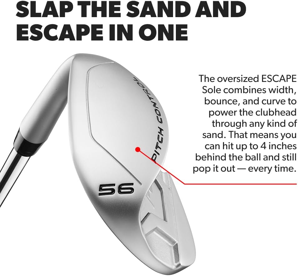 Performance Golf ONE Wedge - Accelerates The Club Through Any Lie - Solid Shots - No Chunking - Gets You On The Green in One Shot Right 56 Degrees